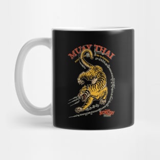 Vintage Tiger Muay Thai Tattoo The Art of Eight Limbs Mug